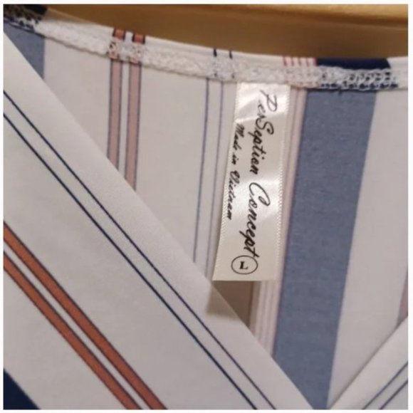 PerSeption Concept stripes White top size L - Picture 3 of 6